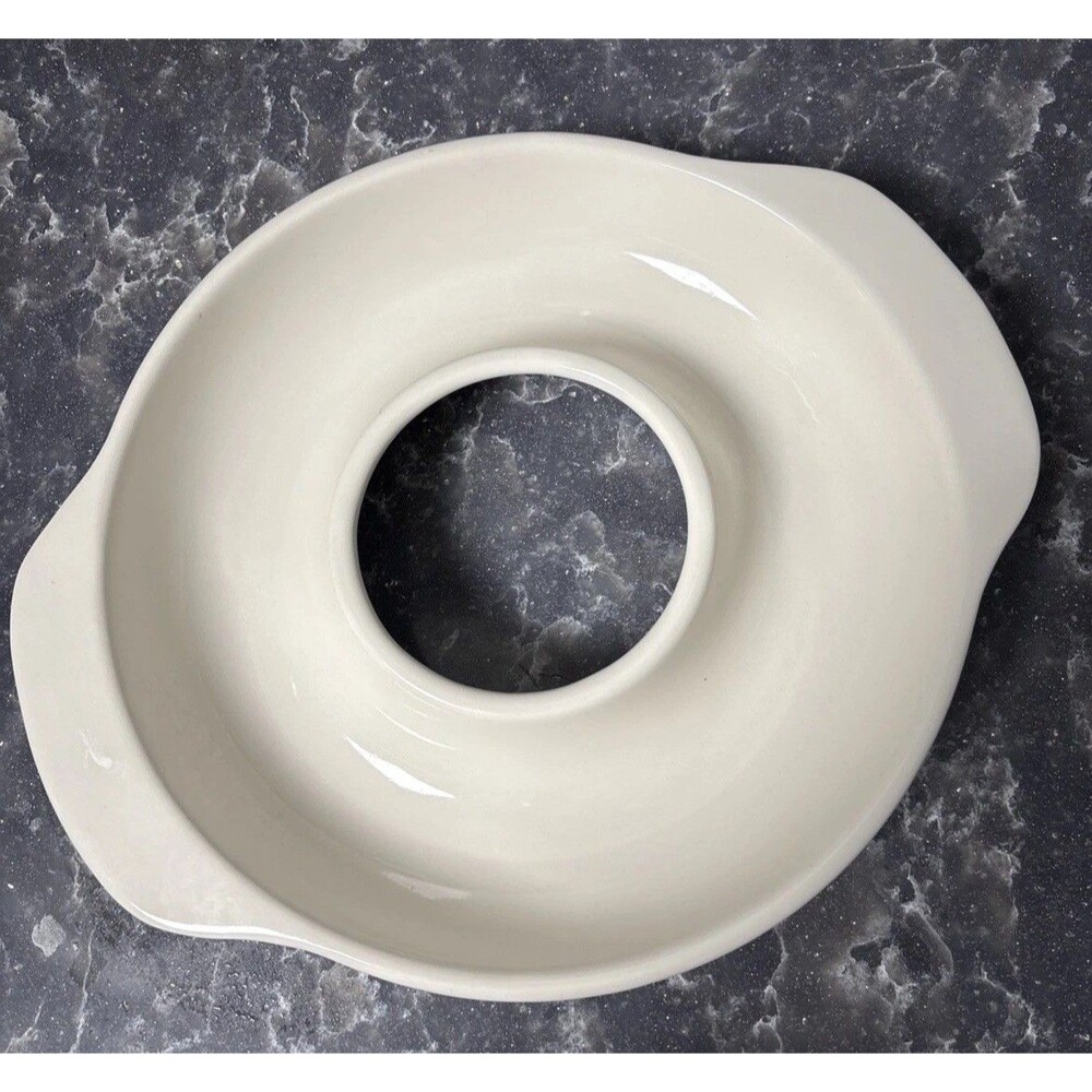 Vintage King Arthurs Flour Serving Dish Ceramic Entertaining Ring